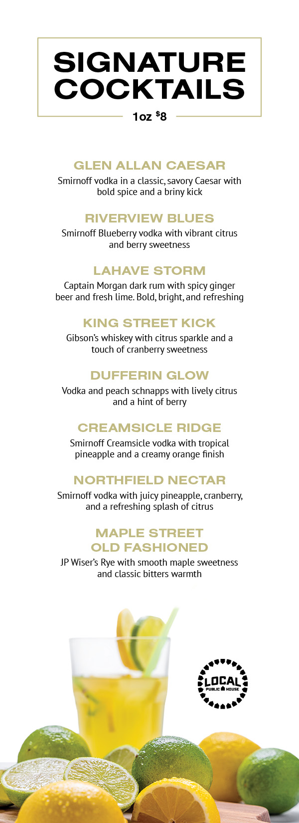 Signature Cocktails